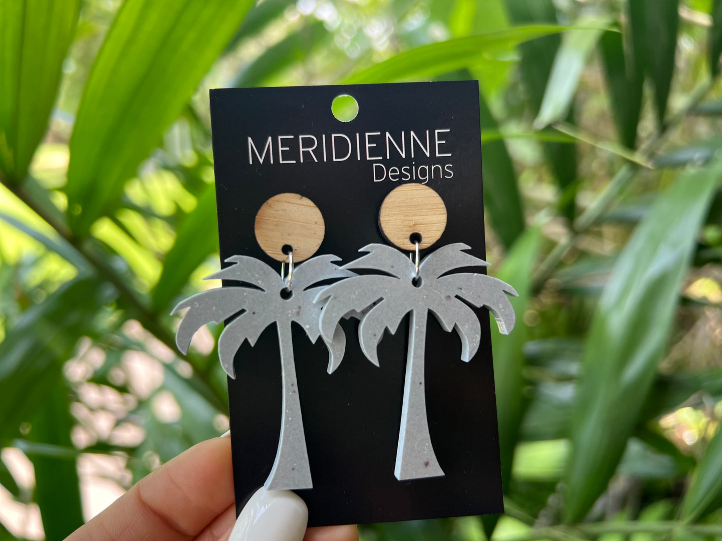 Coconut Palm Earrings - Blue Icon