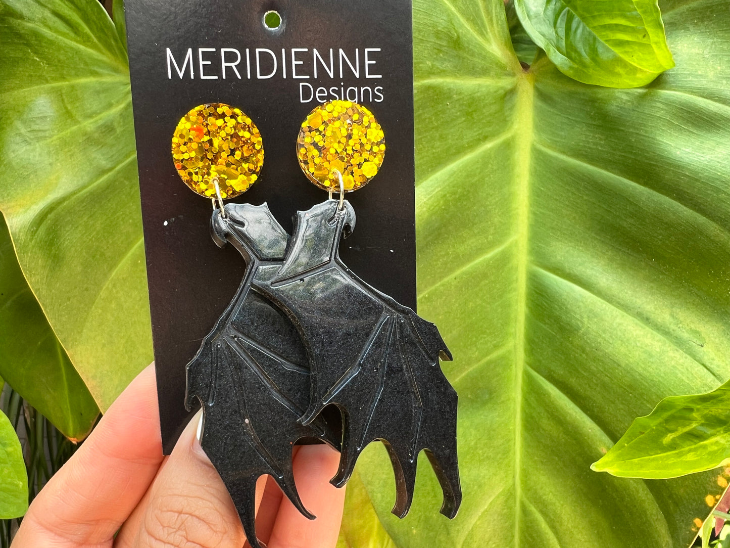 Bat Wing Resin - Black and Gold Icon