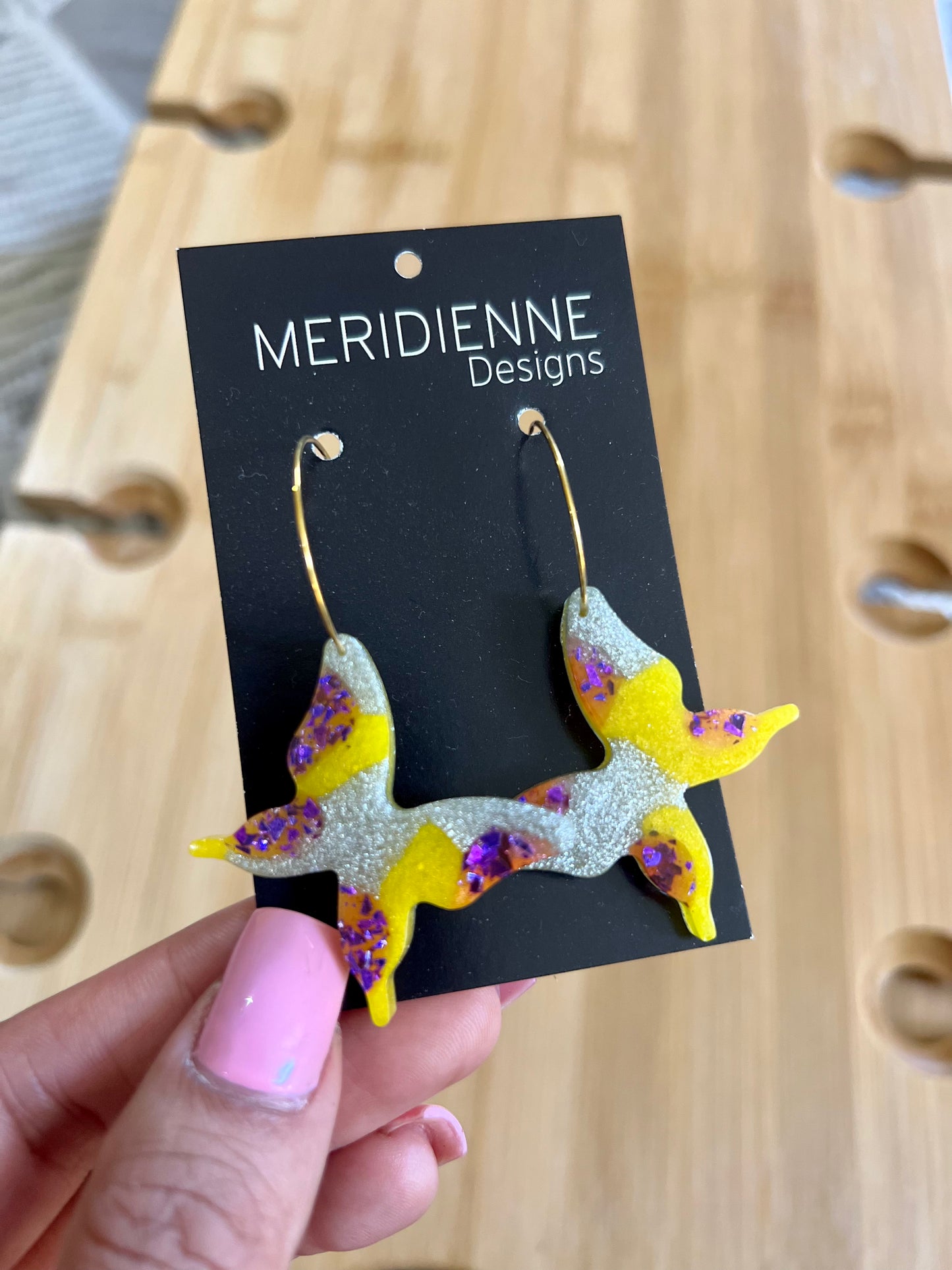 Butterfly Resin Earrings