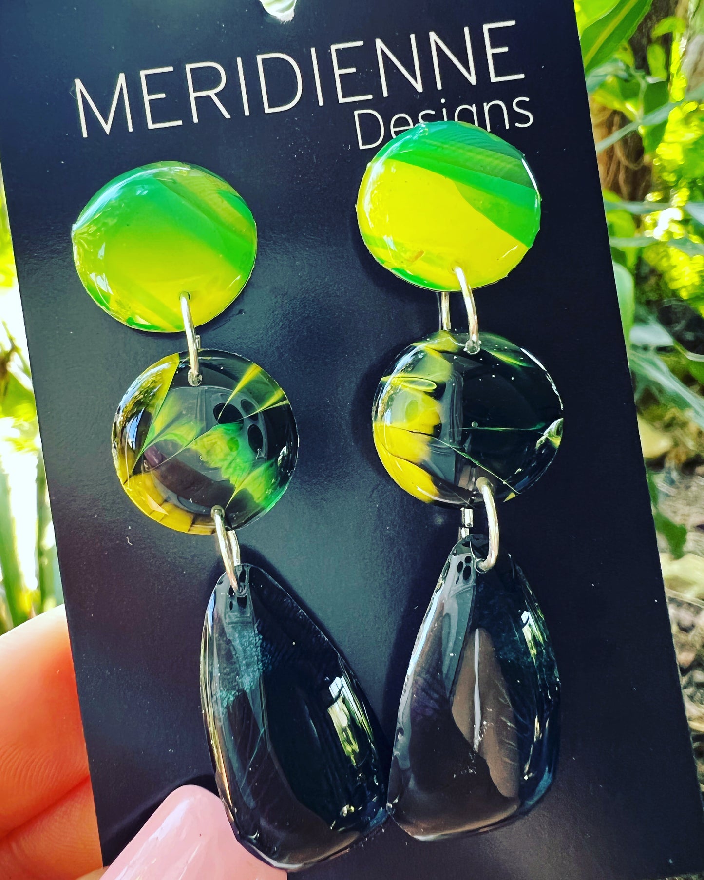 Paint Palette Yellow and Black - L shapes