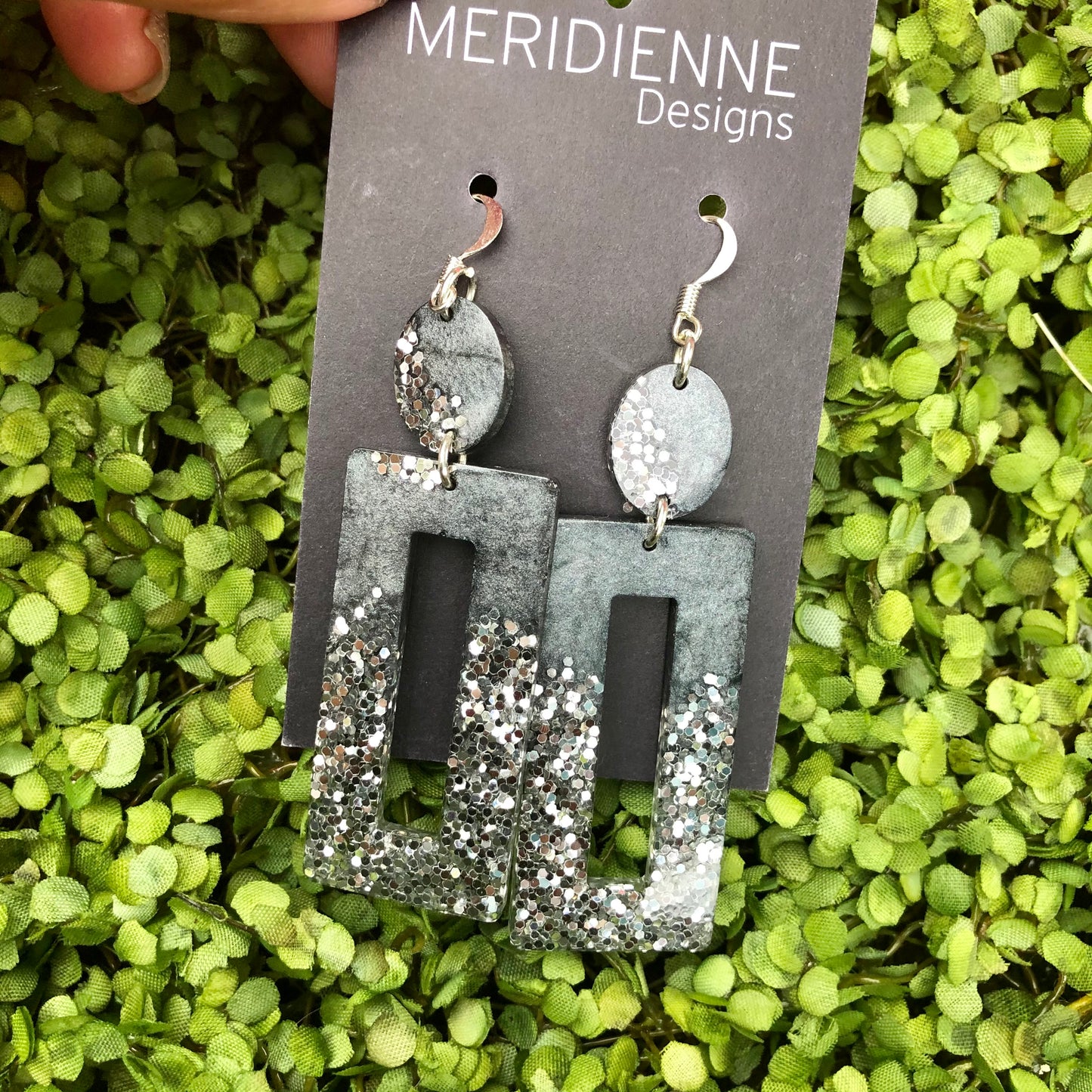 Silver and Metallic Grey Resin