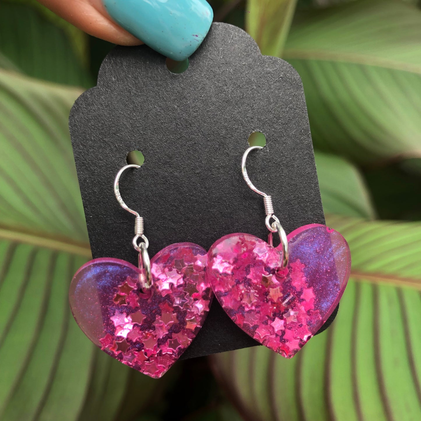 Kids Pink Resin Earrings