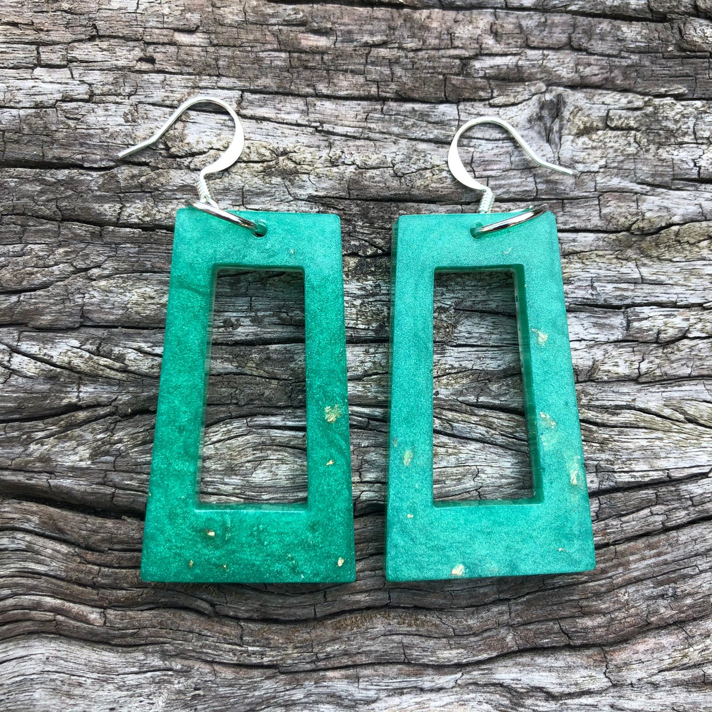 Turquoise Resin Earrings