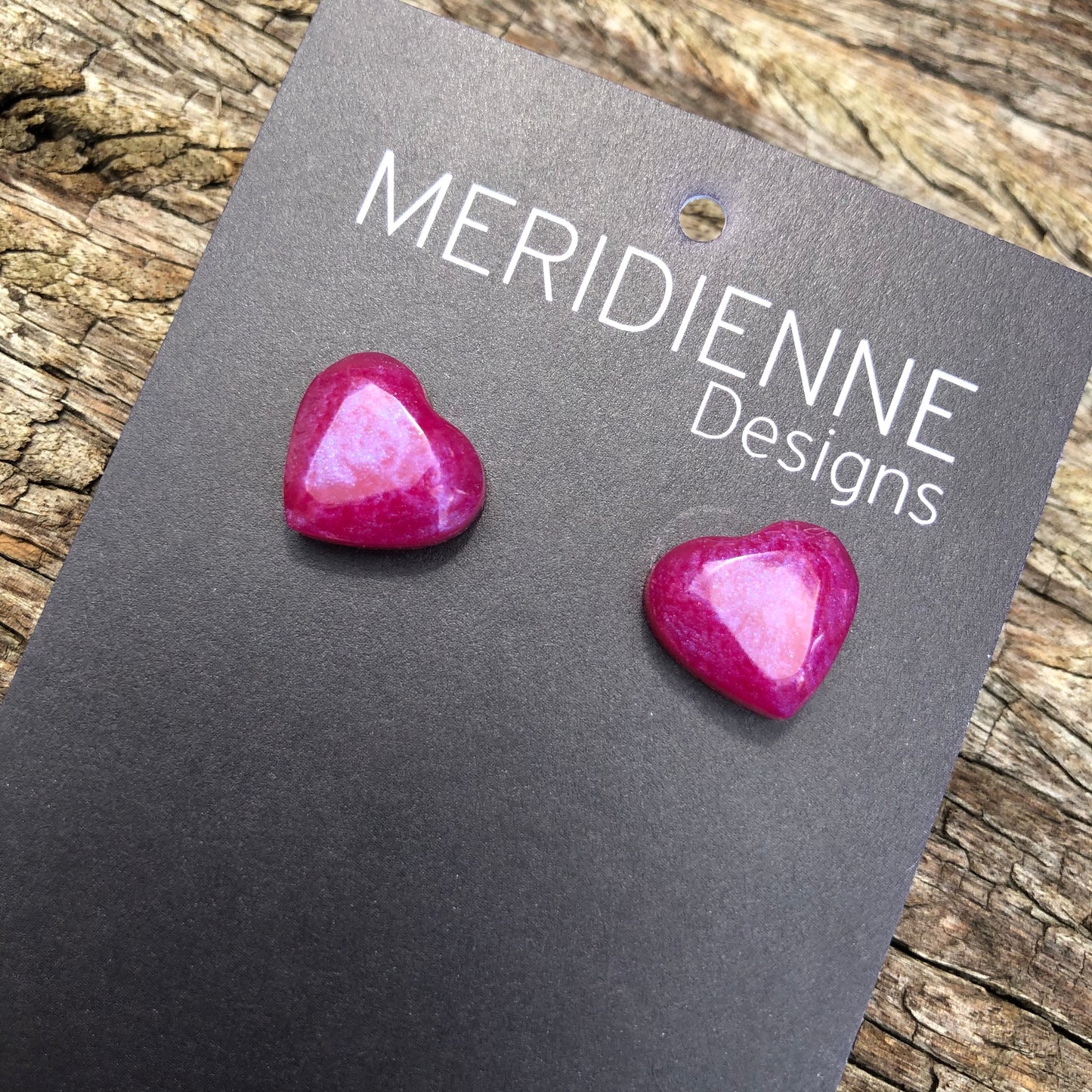 Studs - Mini Pink Resin Studs