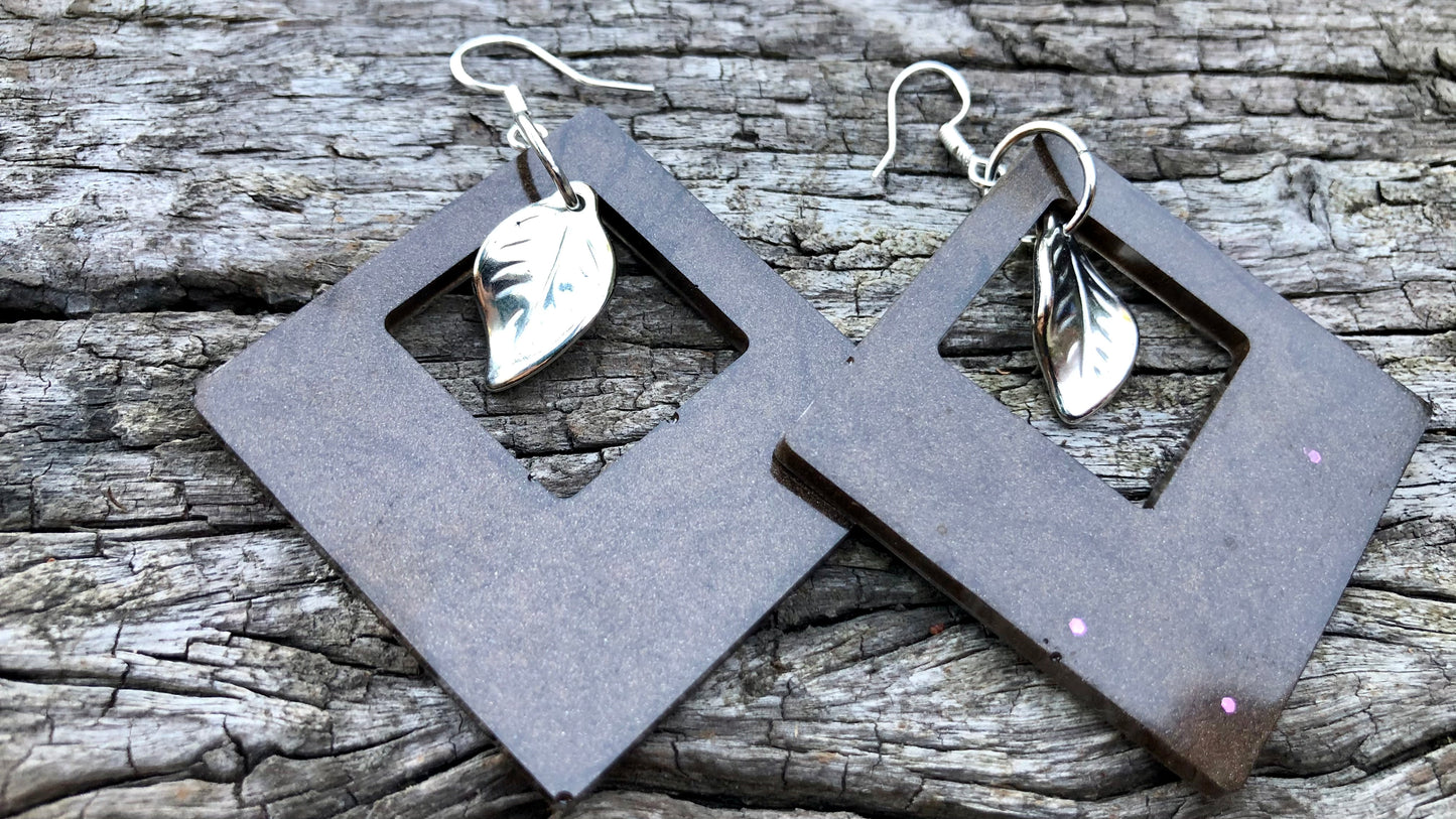 Earthy Resin Earrings