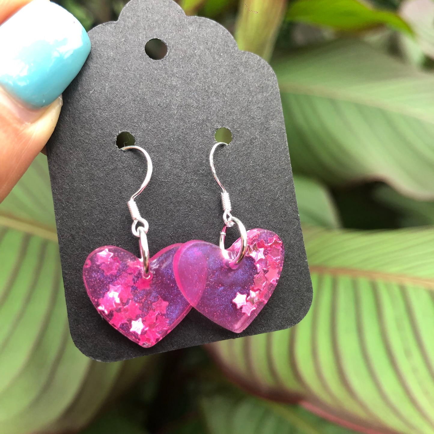 Kids Pink Resin Earrings