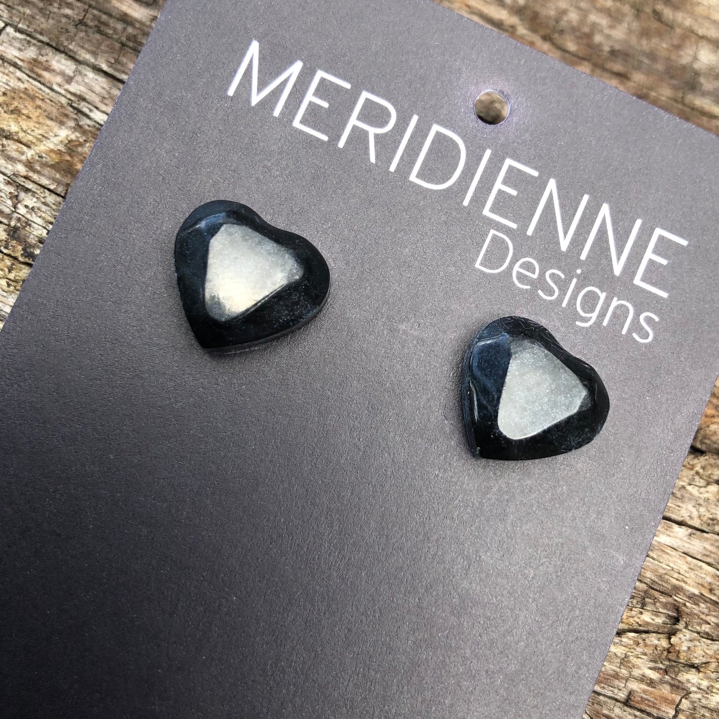 Studs - Mini Black Resin Studs