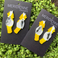 Load image into Gallery viewer, Pimped up - Cockatoo Bird Resin Earrings
