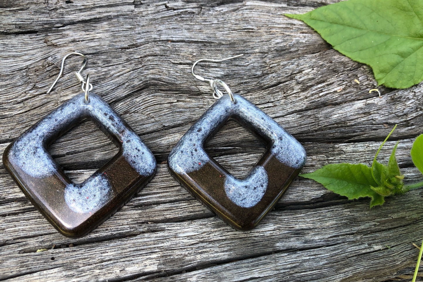 Earthy Resin Earrings