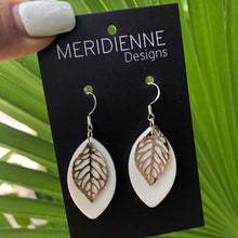 Load image into Gallery viewer, White Resin Earrings
