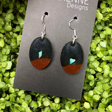 Load image into Gallery viewer, Opal Resin Earrings - small ellipse
