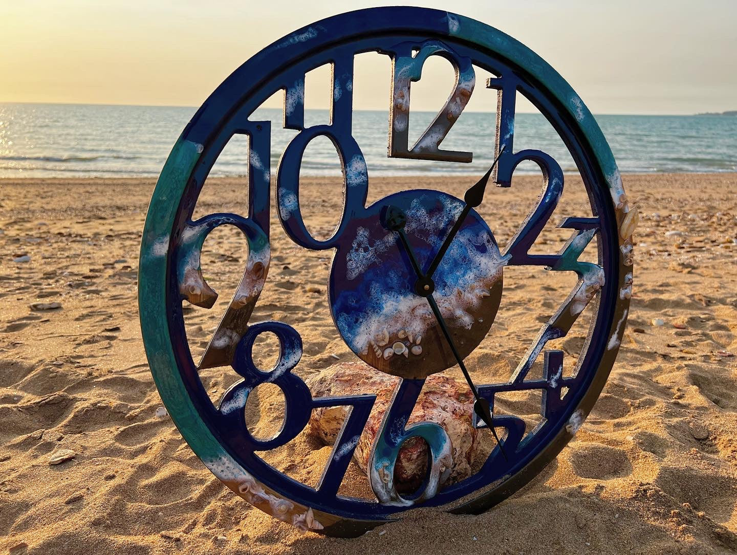 Clock - Ocean Blue - extra large